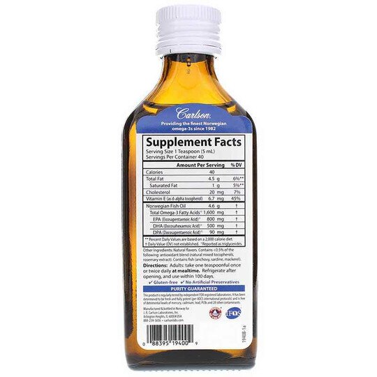 The Very Finest Fish Oil Liquid 1600 Mg Omega-3s, CL
